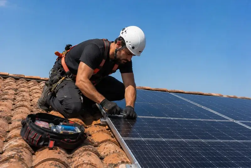 Maintenance et monitoring de panneaux solaires à Saint-Armel